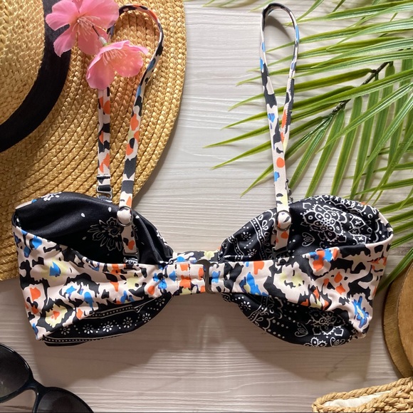 RARE Maaji 🌺 Reversible Tropical 4-Way Strap(less) Bralette Bikini Top 🏝🍹🌼 - Picture 3 of 16